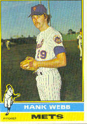 1976 Topps Baseball Cards      442     Hank Webb